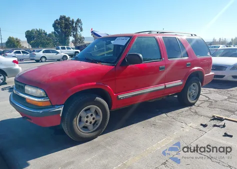 2000 Chevrolet Blazer Ls from USA, damaged, VIN 1GNDT13W6Y2173186